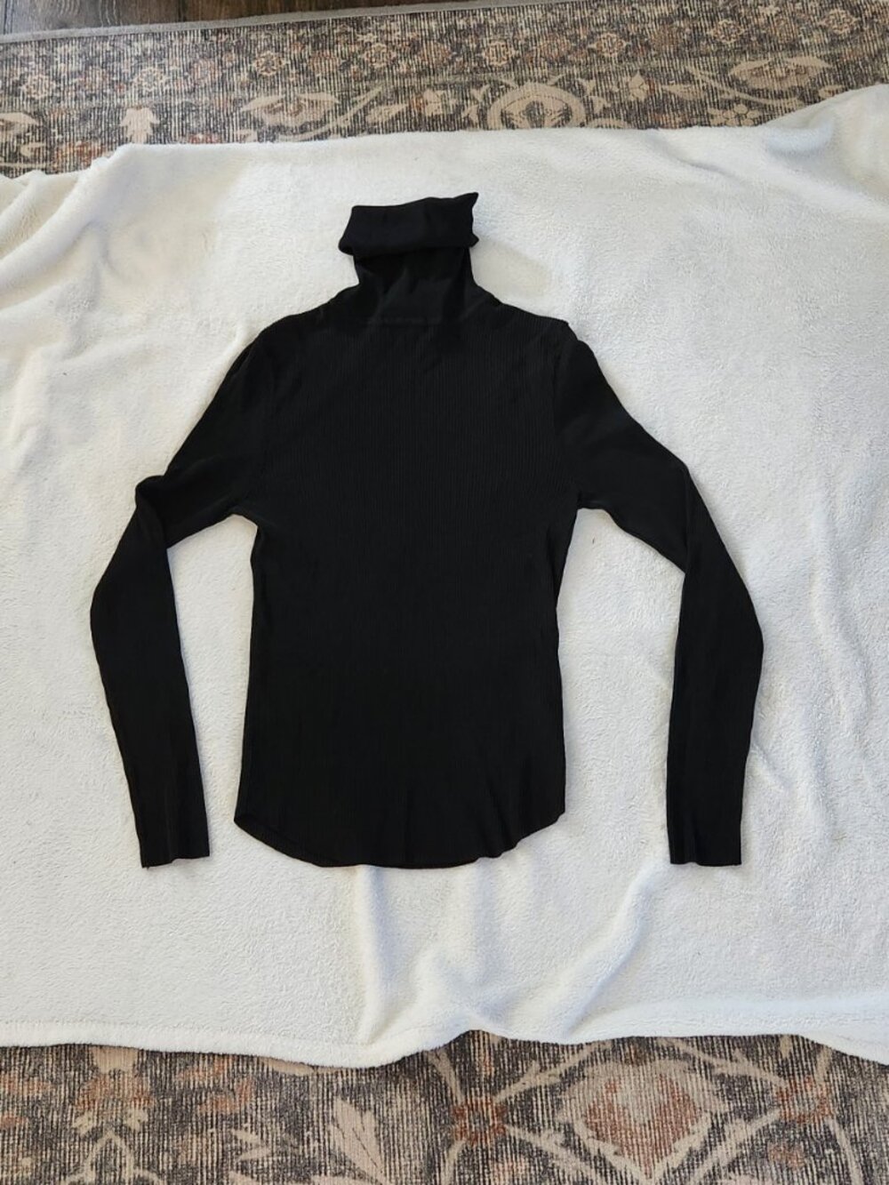 Women's Zara Black Knit Turtle Neck - Medium - Picture 3 of 3